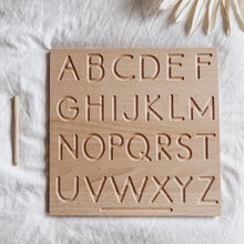 Load image into Gallery viewer, Wooden Tracing Board - Alphabet
